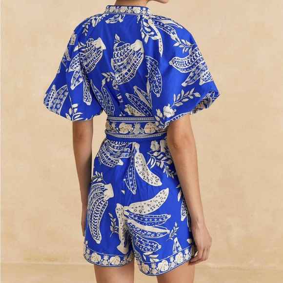 FARM RIO • NWT blue lace banana romper size XL
NO BELT(SORRY) - Picture 3 of 9